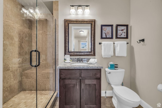 4163 Fairway Ln Unit B-4, Park City, UT 84098 - bathroom featuring vanity, toilet, and an enclosed shower