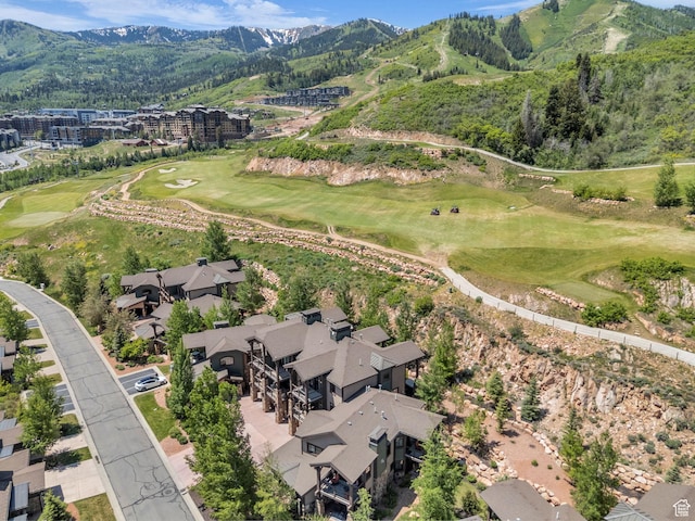 4163 Fairway Ln Unit B-4, Park City, UT 84098 - aerial overview of property's location with a mountain backdrop and a golf club