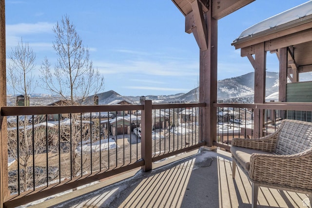 4163 Fairway Ln Unit B-4, Park City, UT 84098 - snow covered deck with a mountain view
