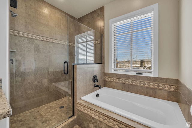 4163 Fairway Ln Unit B-4, Park City, UT 84098 - bathroom featuring shower with separate bathtub