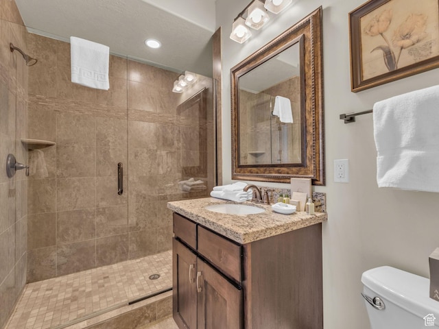 4163 Fairway Ln Unit B-4, Park City, UT 84098 - full bathroom featuring toilet, vanity, and a stall shower