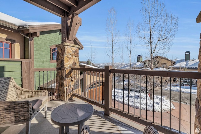 4163 Fairway Ln Unit B-4, Park City, UT 84098 - view of snow covered deck