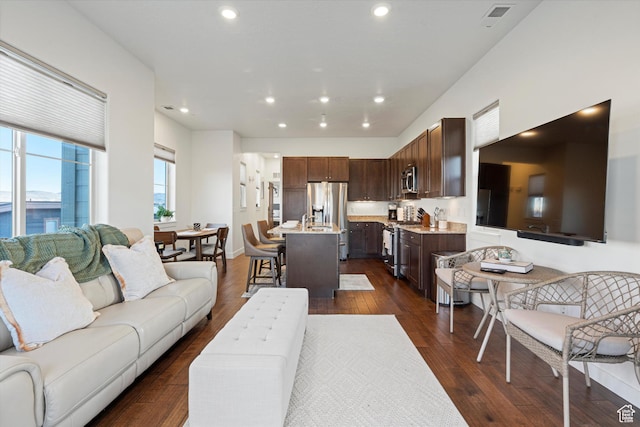 6169 E Park Ln S Unit 60, Park City, UT 84098 - living room featuring dark hardwood / wood-style floors