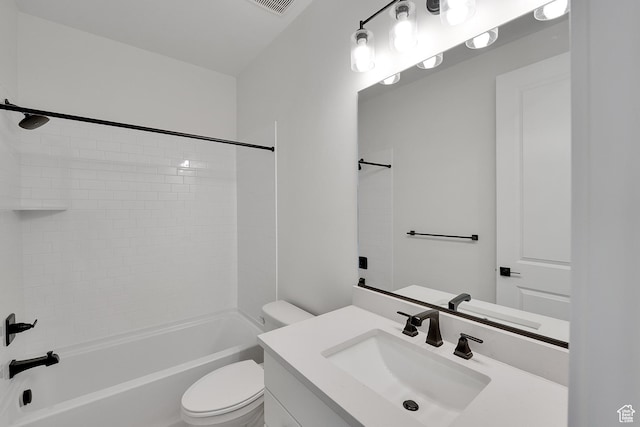 6184 W Teton Ranch Dr S Unit 304, Herriman, UT 84096 - full bath featuring toilet, vanity, and bathtub / shower combination