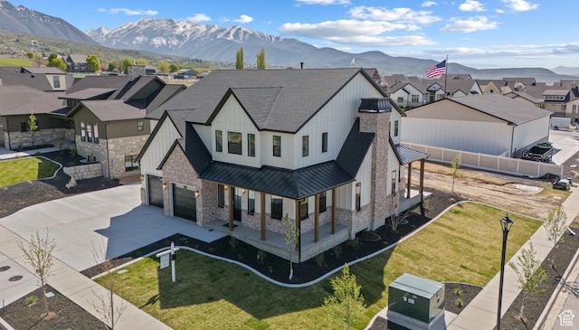 1292 S 1220 E, Salem, UT 84653 - bird's eye view featuring a residential view and a mountain view