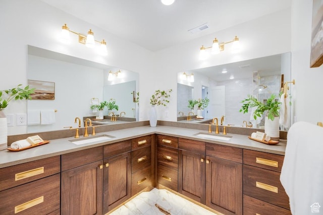 1292 S 1220 E, Salem, UT 84653 - bathroom with visible vents, a sink, and double vanity