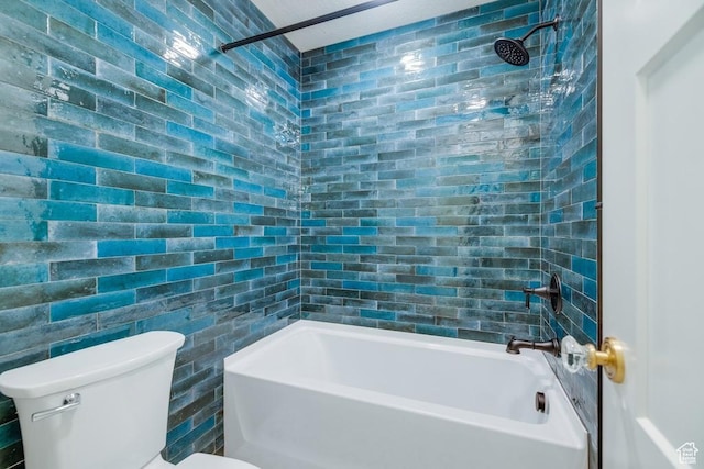 1292 S 1220 E, Salem, UT 84653 - full bath with toilet,  shower combination, and tile walls
