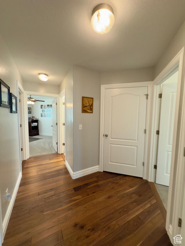 1855 N 860 W, Orem, UT 84057 - hall with dark wood finished floors and baseboards
