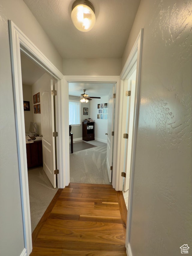 1855 N 860 W, Orem, UT 84057 - corridor featuring wood finished floors, carpet floors, and baseboards