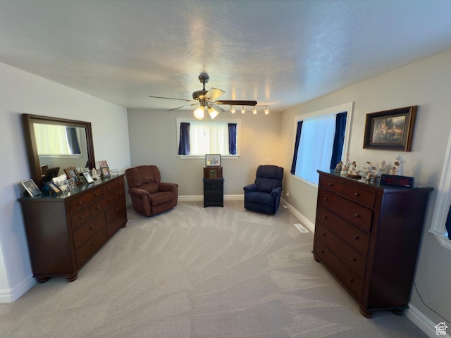 1855 N 860 W, Orem, UT 84057 - bedroom with light carpet, baseboards, and a ceiling fan