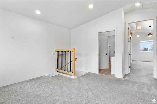 506 S 330 E, American Fork, UT 84003 - carpeted empty room with recessed lighting, baseboards, and lofted ceiling