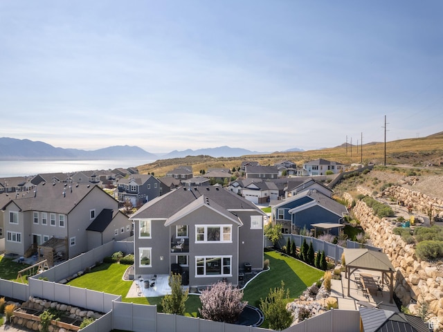 668 W Leroy Cir, Saratoga Springs, UT 84045 - aerial view featuring a mountain view and a residential view