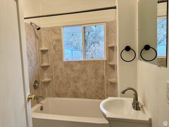 2721 Gramercy Ave, Ogden, UT 84403 - full bathroom with a healthy amount of sunlight, bathtub / shower combination, and a sink