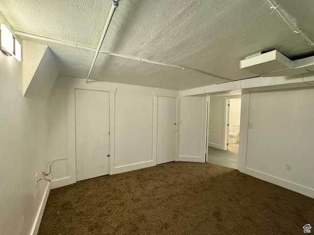 2721 Gramercy Ave, Ogden, UT 84403 - finished basement with baseboards, a textured ceiling, and carpet flooring