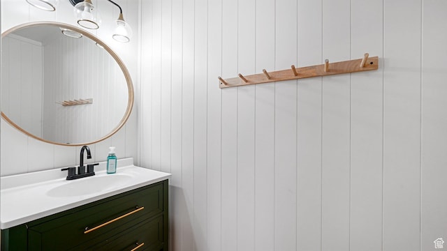 bathroom featuring vanity