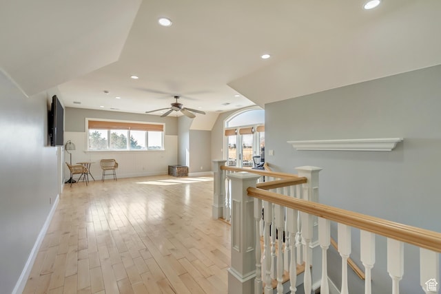 hallway featuring light hardwood / wood-style floors