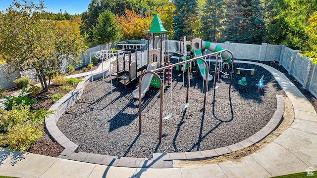 view of play area