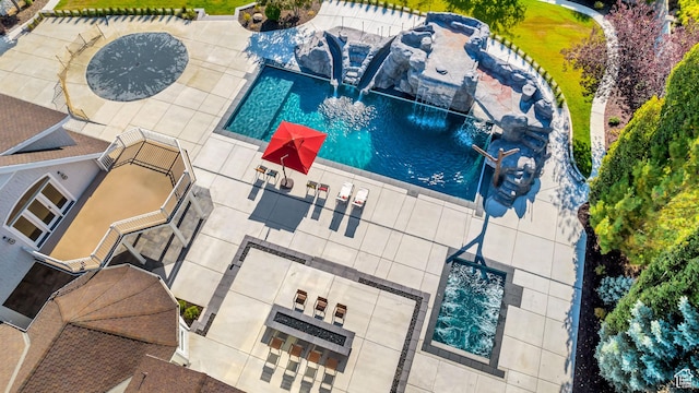 drone / aerial view