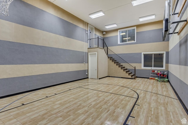 view of basketball court