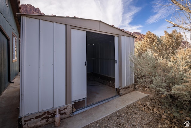view of outbuilding