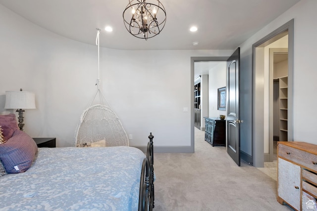 9632 N 5650 W, Highland, UT 84003 - carpeted bedroom with a chandelier
