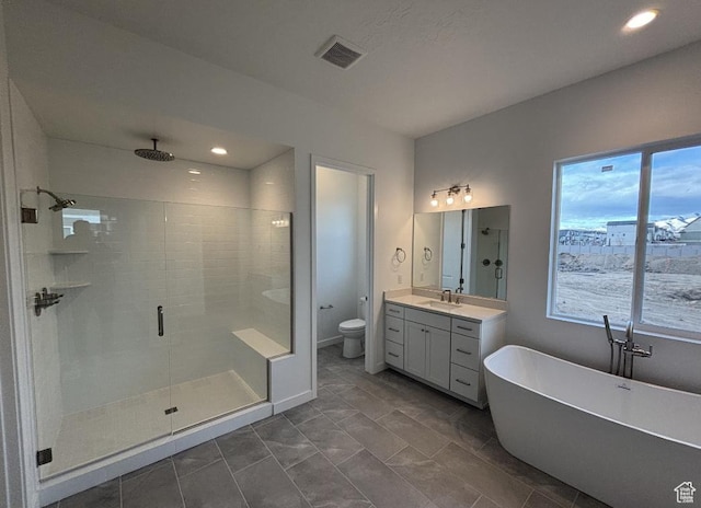 284 E Polaris Dr Unit 112, Saratoga Springs, UT 84045 - full bathroom with vanity, independent shower and bath, and toilet