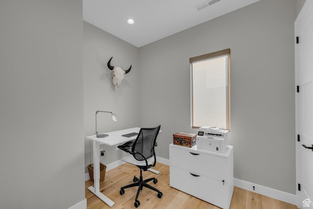 2090 N Tuweap Dr Unit 56, St George, UT 84770 - office area with baseboards and light wood-style flooring