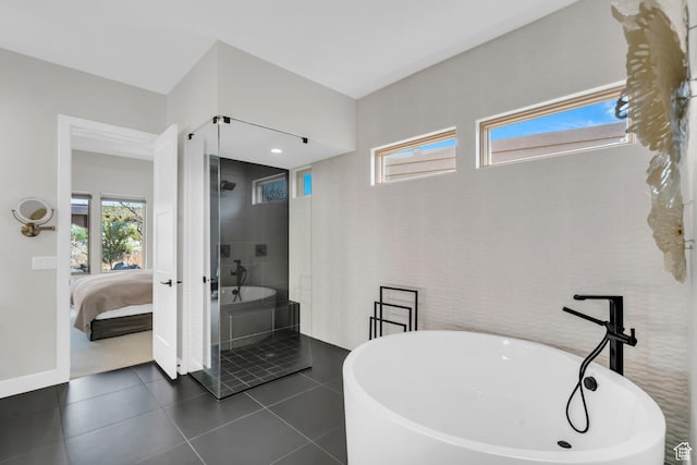 2090 N Tuweap Dr Unit 56, St George, UT 84770 - bathroom featuring separate shower and tub and tile patterned flooring
