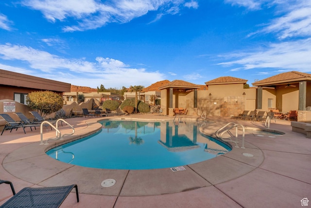 2090 N Tuweap Dr Unit 56, St George, UT 84770 - view of swimming pool featuring a patio area