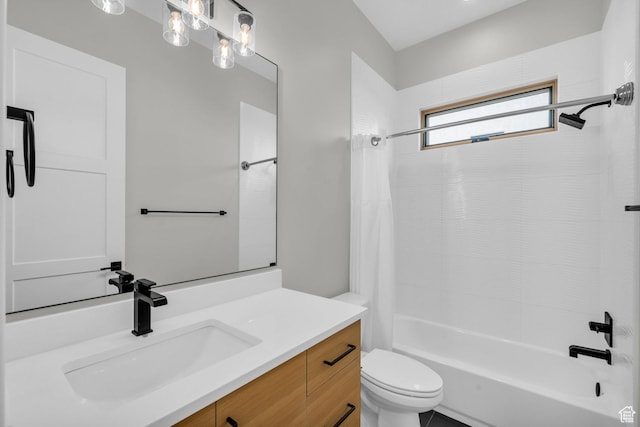 2090 N Tuweap Dr Unit 56, St George, UT 84770 - full bathroom with vanity, shower / bath combination with curtain, and toilet