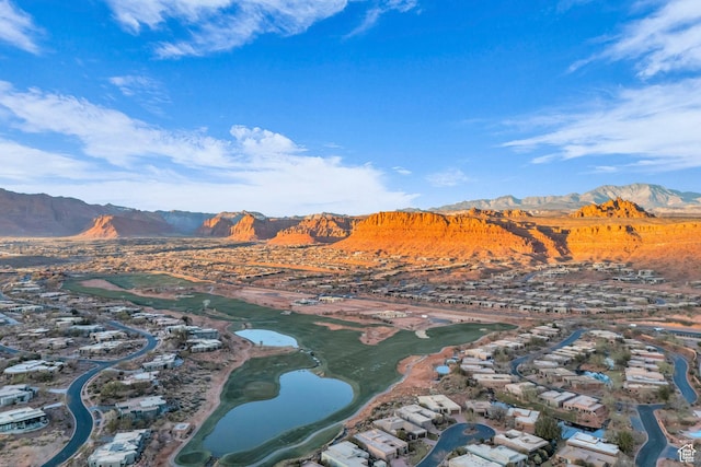 2090 N Tuweap Dr Unit 56, St George, UT 84770 - aerial view featuring a water and mountain view