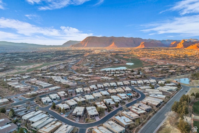2090 N Tuweap Dr Unit 56, St George, UT 84770 - aerial view with a water and mountain view