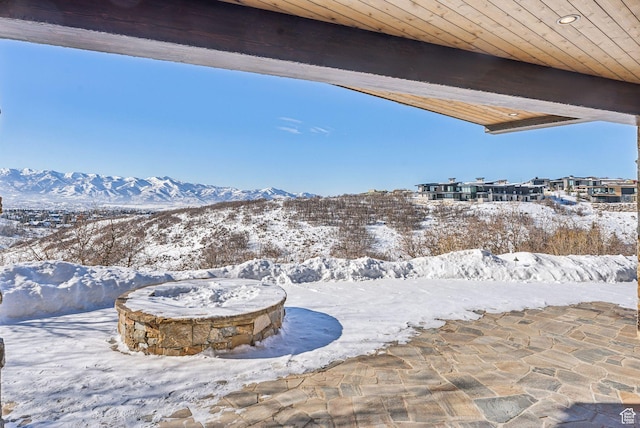 8435 N Ranch Garden Rd, Park City, UT 84098 - snow covered patio with a mountain view
