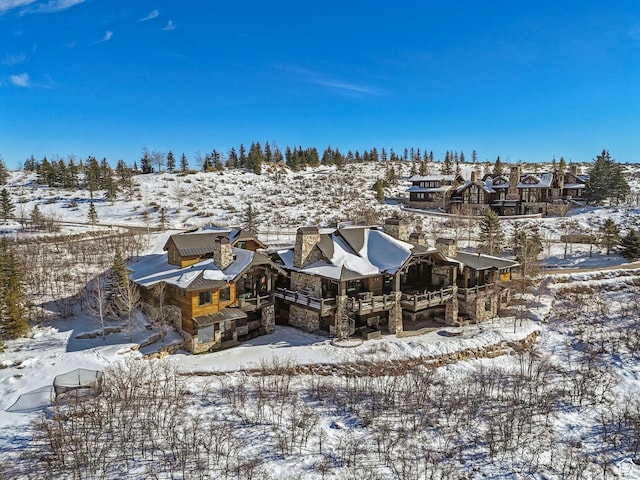8435 N Ranch Garden Rd, Park City, UT 84098 - view of snow covered back of property