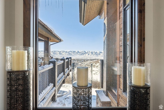 8435 N Ranch Garden Rd, Park City, UT 84098 - snow covered back of property with a mountain view