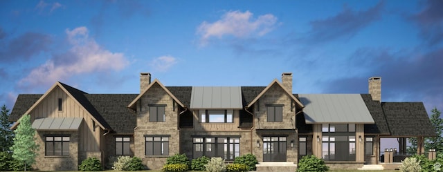 view of front of property with french doors