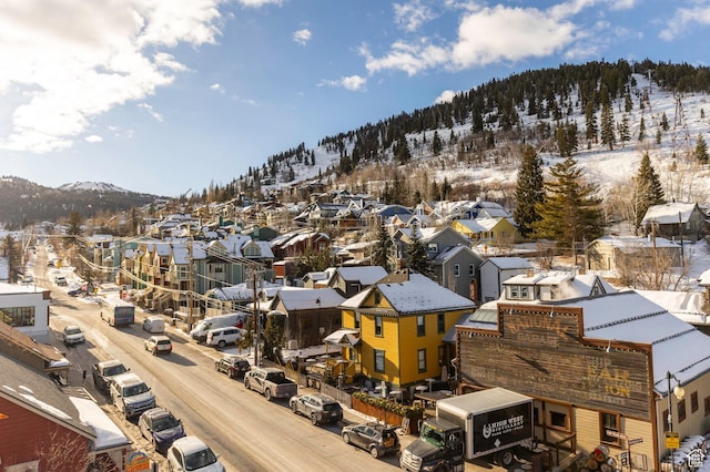 751 Main St Unit 415, Park City, UT 84060 - snowy aerial view featuring a mountain view
