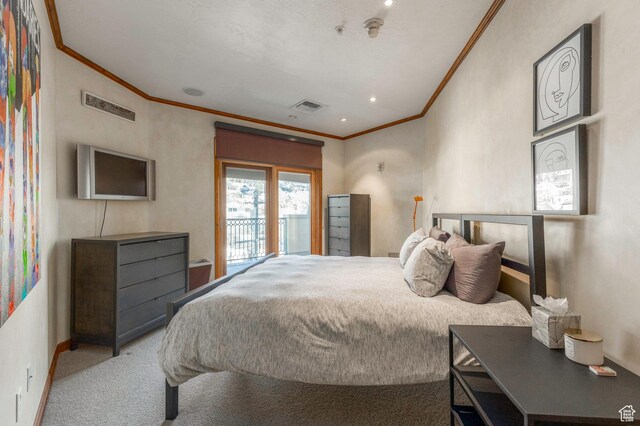 751 Main St Unit 415, Park City, UT 84060 - carpeted bedroom featuring crown molding