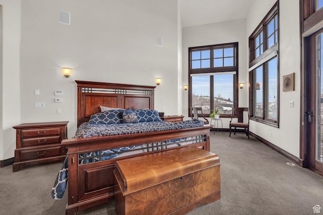 4230 Moosehollow Rd, Park City, UT 84098 - carpeted bedroom featuring a high ceiling