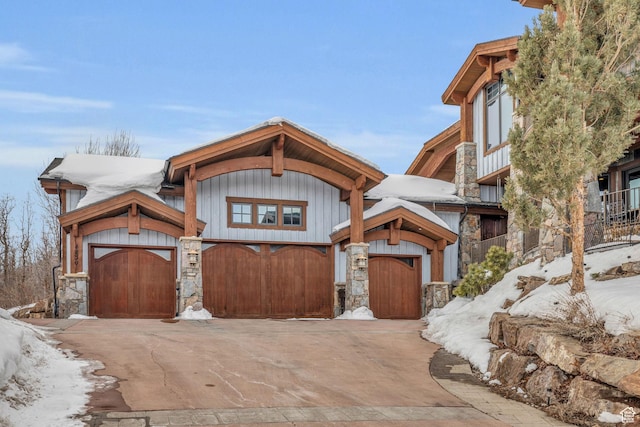 4230 Moosehollow Rd, Park City, UT 84098 - view of front facade with a garage