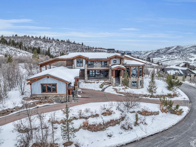 4230 Moosehollow Rd, Park City, UT 84098 - view of front of house featuring a mountain view