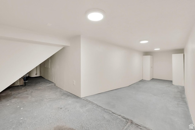 view of basement