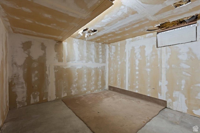 view of basement