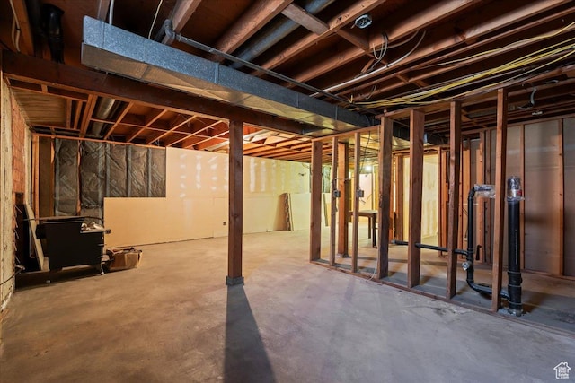 view of basement