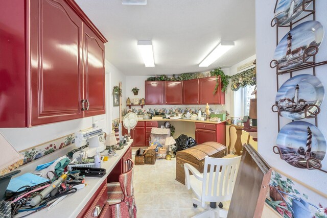 1839 E River Bottom Rd, Springville, UT 84663 - kitchen featuring reddish brown cabinets and light countertops
