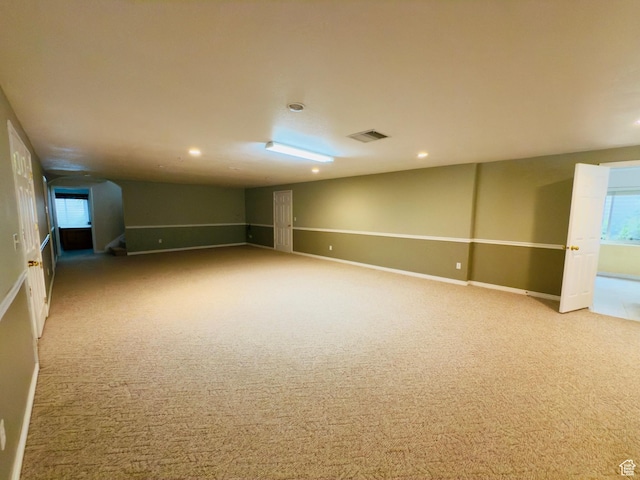 1839 E River Bottom Rd, Springville, UT 84663 - basement with carpet flooring, recessed lighting, and healthy amount of natural light