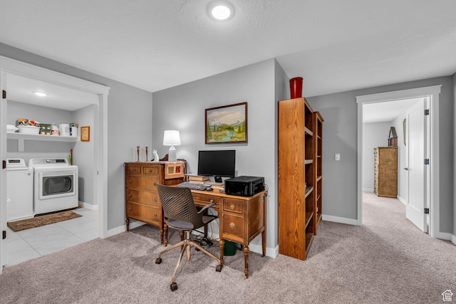 1932 W 200 N, Kaysville, UT 84037 - home office featuring light colored carpet and washer and dryer