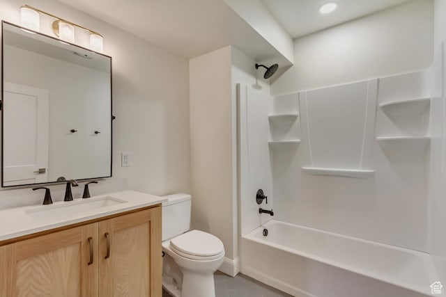 909 W 1180 N, Pleasant Grove, UT 84062 - bathroom featuring toilet, shower / tub combination, and vanity