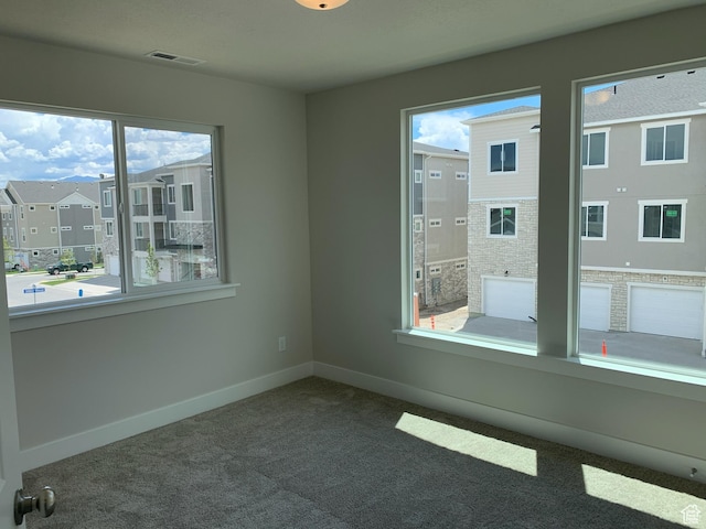 1538 N 3890th St W, Lehi, UT 84043 - unfurnished room with a residential view, carpet, baseboards, and visible vents