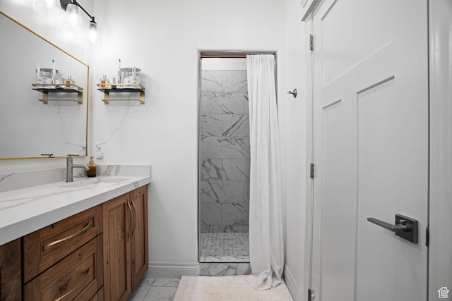 2418 W 4975 N, Cedar City, UT 84721 - bathroom featuring tiled shower and vanity